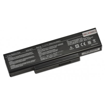Batterie für Notebook Asus X73S 5200mAh Li-Ion 11,1V SAMSUNG-Zellen
