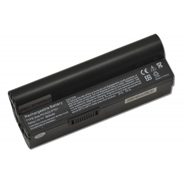 Batterie für Notebook Asus Eee PC 2G Surf 6600mAh Li-ion 7,4V